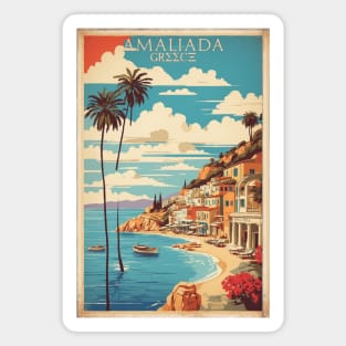 Amaliada Greece Vintage Tourism Travel Magnet